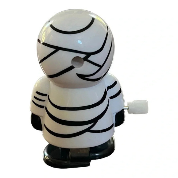 Mike the Mummy Wind-Up Walks Toy Halloween Plastic Monster Size 2.5 inches‎ - Picture 2 of 3